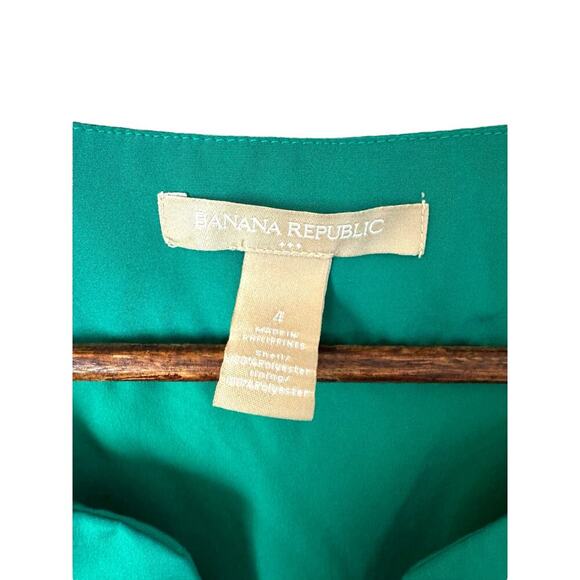 Banana Republic Green Sleeveless Sheath Dress – Size 4 - Picture 3 of 9